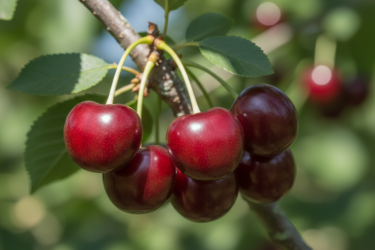 Süßkirsche 'Regina' - Fruchtdetail